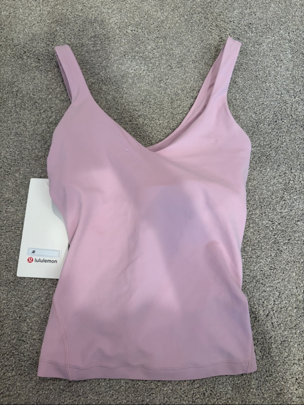 lululemon athletica Lavender Pink V-Neck Tank Top